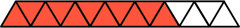 Vermilion Triangles Fraction 11:15