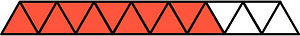 Vermilion Triangles Fraction 11:15