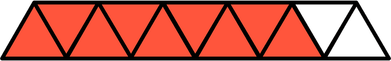 Vermilion Triangles Fraction 9:11
