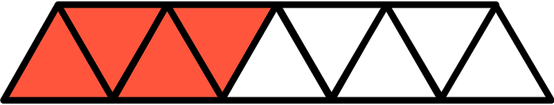Vermilion Triangles Fraction 4:9