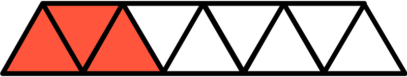 Vermilion Triangles Fraction 3:9