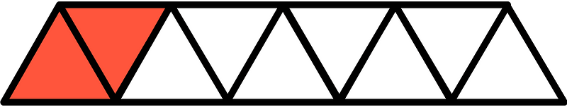 Vermilion Triangles Fraction 2:9