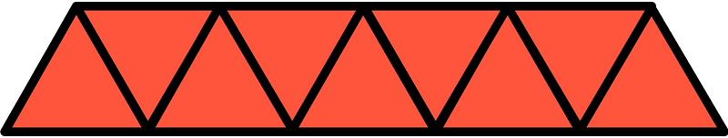 Vermilion Triangles Fraction 9:9