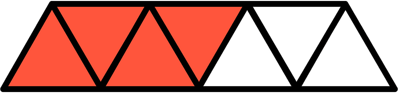 Vermilion Triangles Fraction 4:7