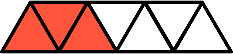 Vermilion Triangles Fraction 3:7