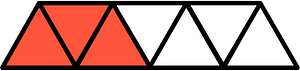 Vermilion Triangles Fraction 3:7