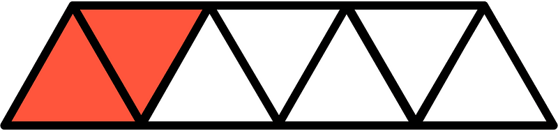 Vermilion Triangles Fraction 2:7