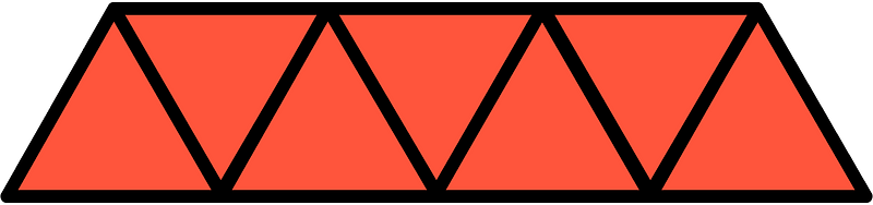 Vermilion Triangles Fraction 7:7