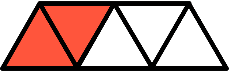Vermilion Triangles Fraction 4:5