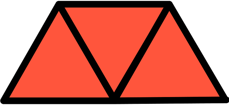 Vermilion Triangles Fraction 2:3