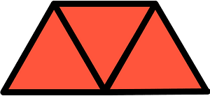 Vermilion Triangles Fraction 2:3