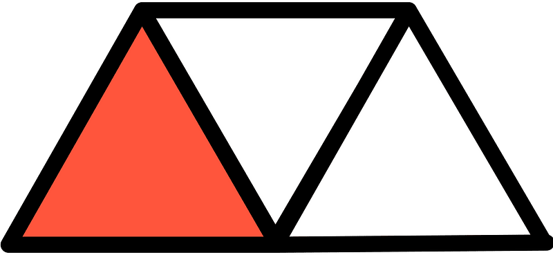 Vermilion Triangles Fraction 3:3