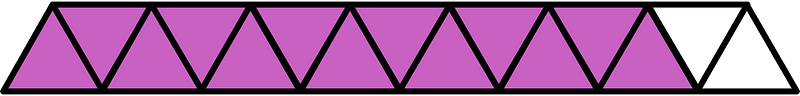 Magenta Triangles Fraction 13:15