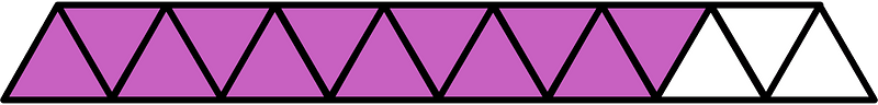 Magenta Triangles Fraction 12:15