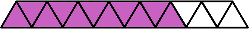 Magenta Triangles Fraction 11:15