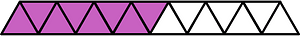 Magenta Triangles Fraction 8:15