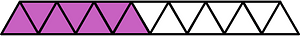 Magenta Triangles Fraction 7:15