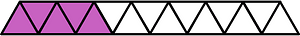 Magenta Triangles Fraction 5:15