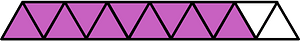 Magenta Triangles Fraction 11:13