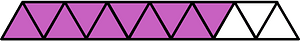 Magenta Triangles Fraction 10:13