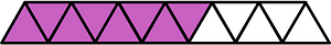 Magenta Triangles Fraction 8:13