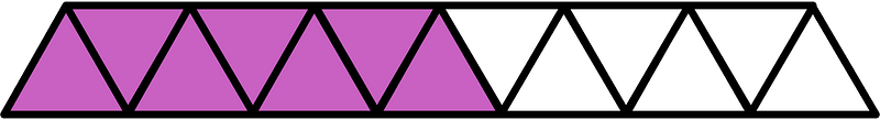 Magenta Triangles Fraction 7:13