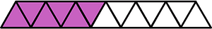 Magenta Triangles Fraction 6:13