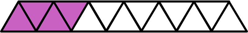 Magenta Triangles Fraction 4:13