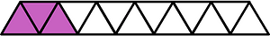 Magenta Triangles Fraction 3:13