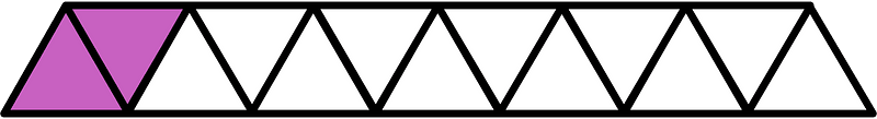 Magenta Triangles Fraction 2:13