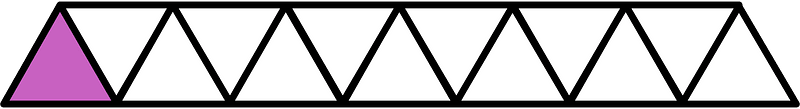 Magenta Triangles Fraction 1:13
