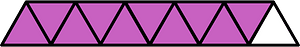 Magenta Triangles Fraction 10:11
