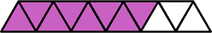 Magenta Triangles Fraction 8:11