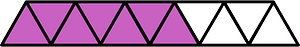 Magenta Triangles Fraction 7:11