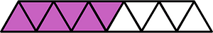 Magenta Triangles Fraction 6:11