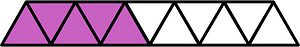 Magenta Triangles Fraction 5:11