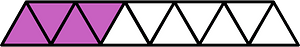 Magenta Triangles Fraction 4:11