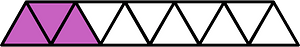 Magenta Triangles Fraction 3:11