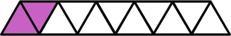 Magenta Triangles Fraction 2:11