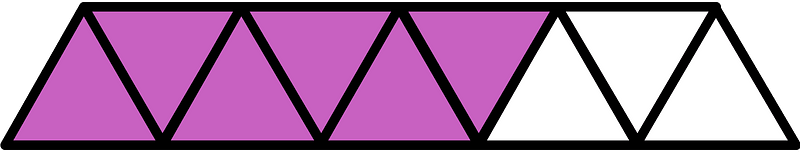 Magenta Triangles Fraction 6:9