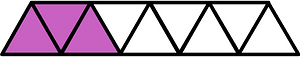 Magenta Triangles Fraction 3:9