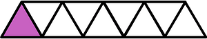 Magenta Triangles Fraction 1:9
