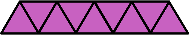 Magenta Triangles Fraction 9:9