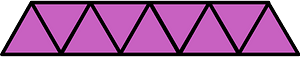Magenta Triangles Fraction 9:9