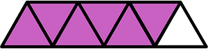 Magenta Triangles Fraction 6:7