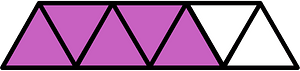 Magenta Triangles Fraction 5:7
