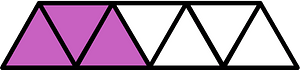 Magenta Triangles Fraction 3:7