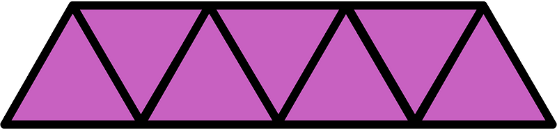 Magenta Triangles Fraction 7:7