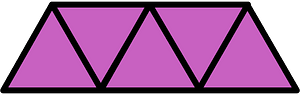 Magenta Triangles Fraction 5:5