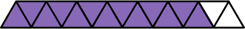 Violet Triangles Fraction 13:15